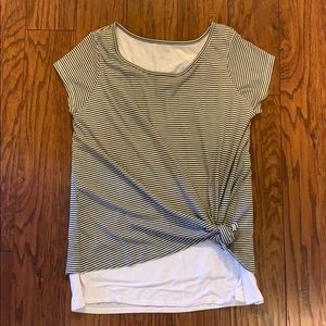 Motherhood Maternity side knot nursing tee